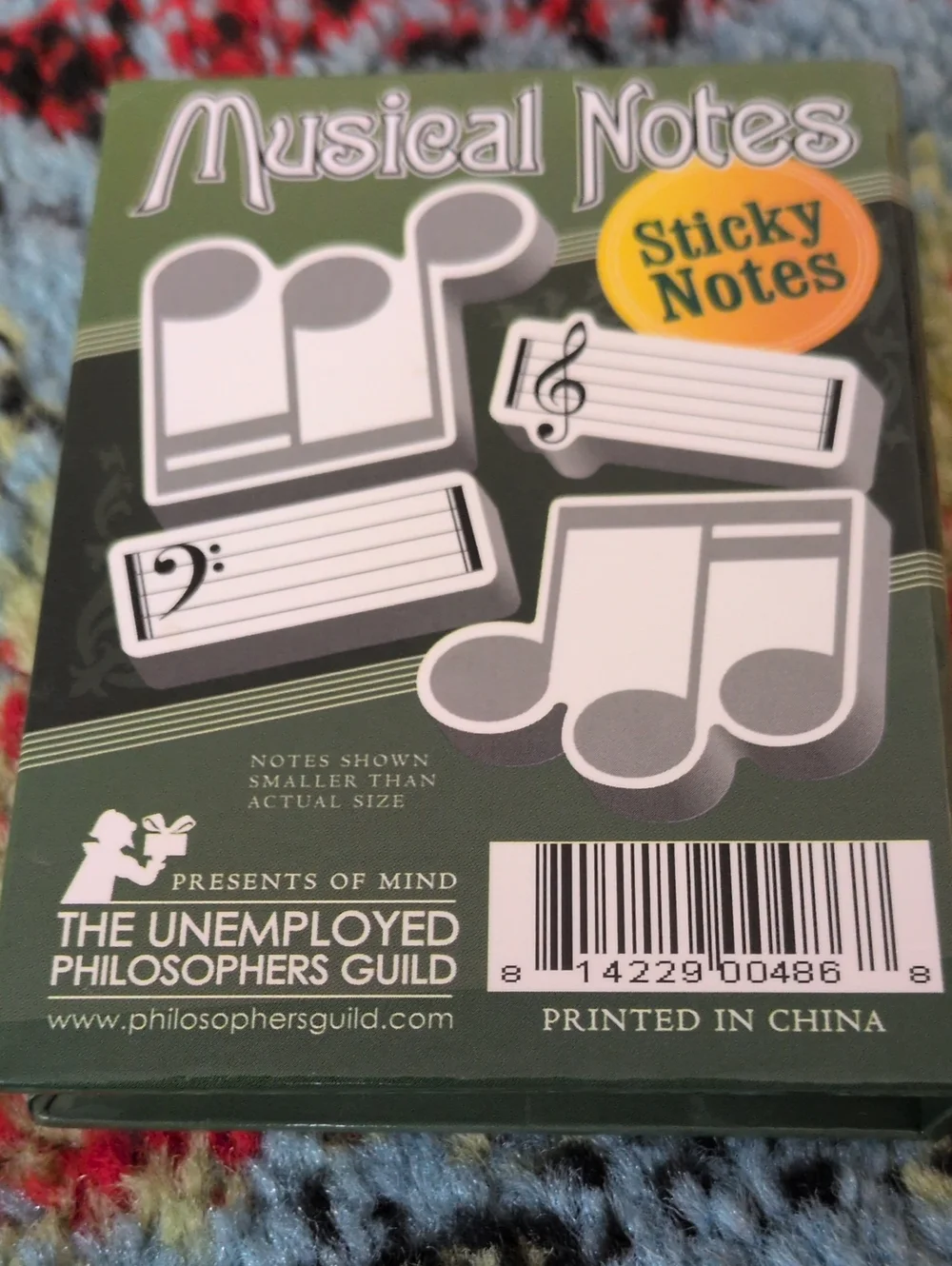 Music Notes Sticky Note Book - Free With Bundle